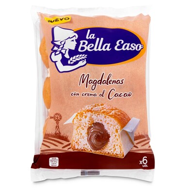 Magdalenas con crema al cacao La bella easo bolsa 222 g-0