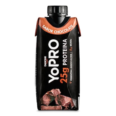 Batido de chocolate desnatado rico en proteínas Yopro brik 330 ml-0