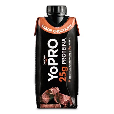 Batido de chocolate desnatado rico en proteínas Yopro brik 330 ml-0