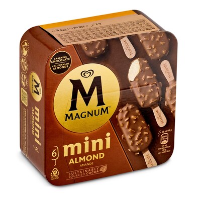 Helado mini bombón almendra remix Magnum caja 330 ml-0 Helado mini bombón almendra remix Magnum caja 330 ml-0