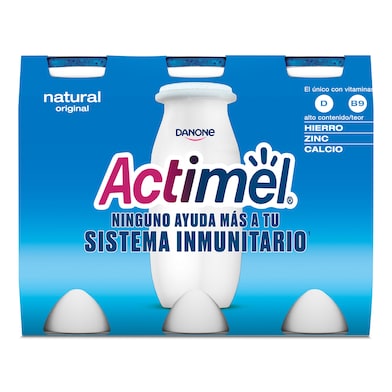Yogur líquido natural ACTIMEL  6 unidades PACK 600 GR-1