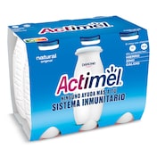 Yogur líquido natural Actimel pack 6 x 100 g