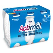 Yogur líquido natural Actimel pack 6 x 100 g