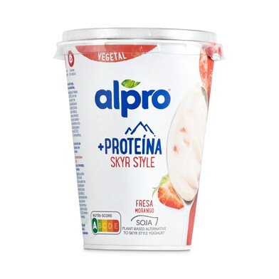 Yogur líquido de soja fresa tipo skyr alto en proteína ALPRO VASO 400 GR-1 Yogur líquido de soja fresa tipo skyr alto en proteína ALPRO VASO 400 GR-1