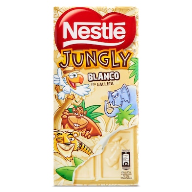 Chocolate blanco y galleta Nestlé Jungly 125 g-0