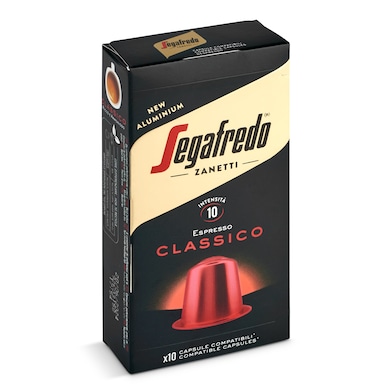 Café en cápsulas espresso clásico Segafredo caja 10 unidades-0