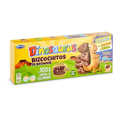 Bizcochitos de brownie Artiach Dinosaurus caja 183 g-0