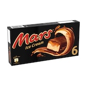 Helado barritas de chocolate rellenas de caramelo Mars caja 240 g