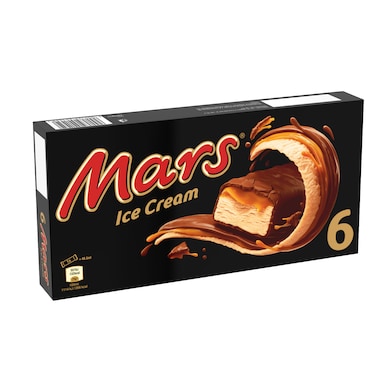 Helado barritas de chocolate rellenas de caramelo Mars caja 240 g-0