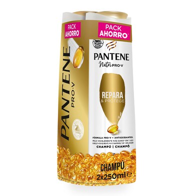 Champú repara y protege pack Pantene botella 2 x 250 ml-0