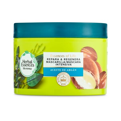 Mascarilla reparadora con aceite argán Herbal Essences frasco 450 ml-0