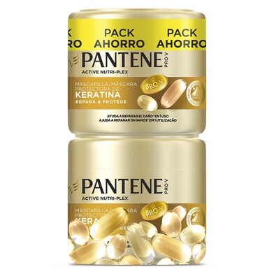 Mascarilla repara y protege cabello dañado pack Pantene frasco 600 ml-0 Mascarilla repara y protege cabello dañado pack Pantene frasco 600 ml-0