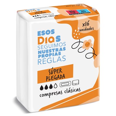 Compresas súper plegada esos Esos Dias bolsa 16 unidades-0 Compresas súper plegada esos Esos Dias bolsa 16 unidades-0