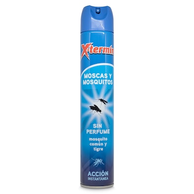 Insecticida moscas y mosquitos sin perfume Xtermin spray 750 ml-0