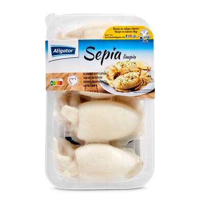 Sepia limpia Aligator bandeja 350 g-0 Sepia limpia Aligator bandeja 350 g-0