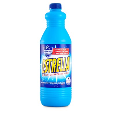 Lejía con detergente azul Estrella botella 1.43 l-1 Lejía con detergente azul Estrella botella 1.43 l-1