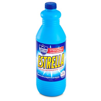 Lejía con detergente azul Estrella botella 1.43 l-0 Lejía con detergente azul Estrella botella 1.43 l-0