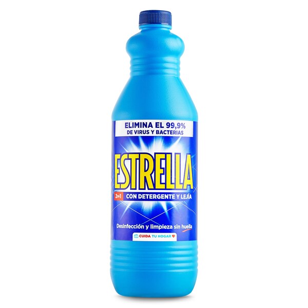 Lejía con Detergente Azul Estrella Botella 1.43 Lt.