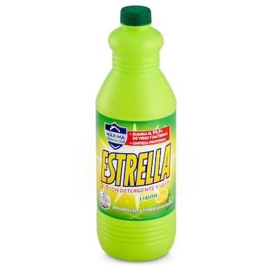 Lejía con detergente limón Estrella botella 1.43 l-0