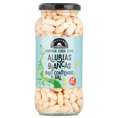 Alubias blancas bajo contenido en sal Vegecampo de Dia frasco 400 g-0