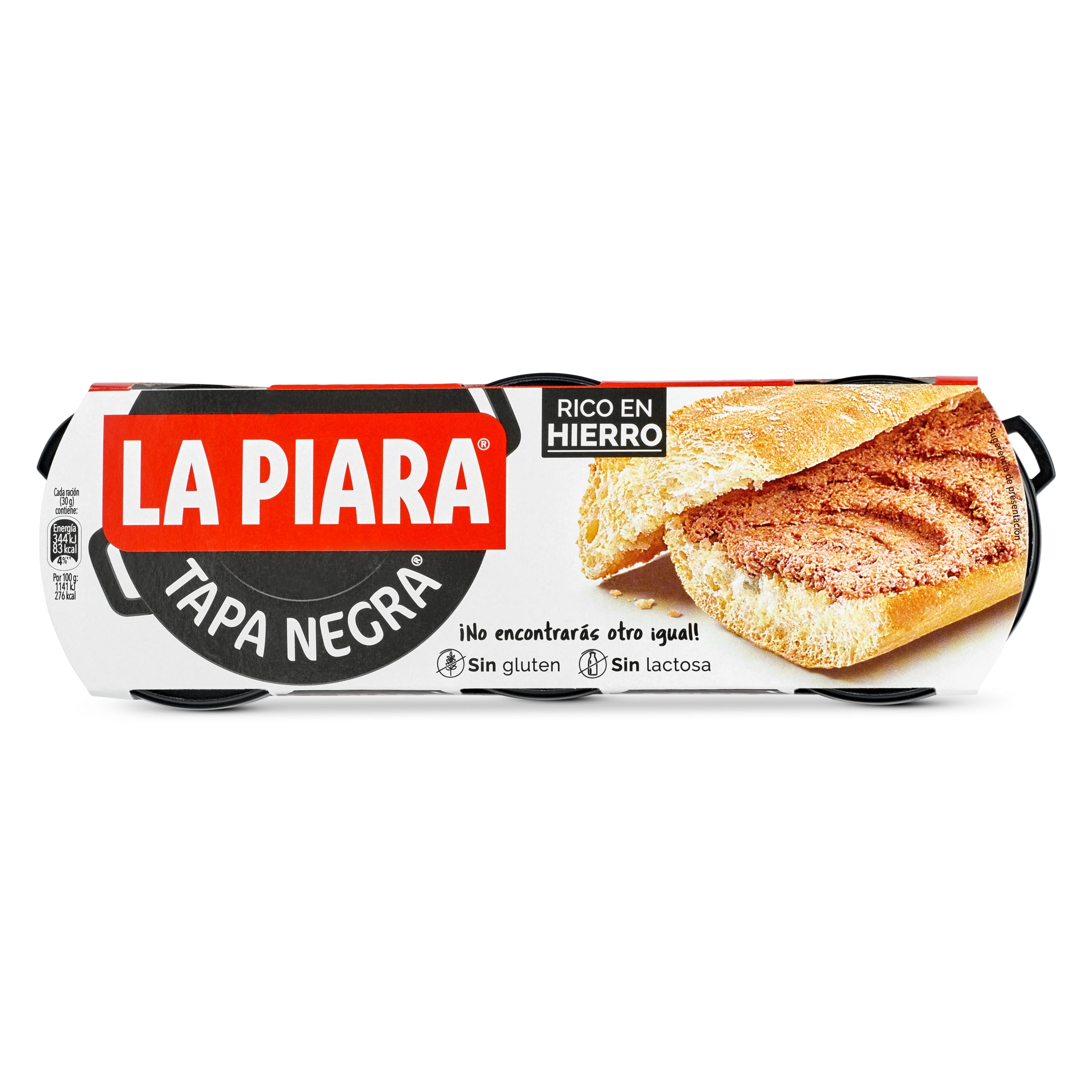 Paté La piara Tapa Negra 3 x 75 g