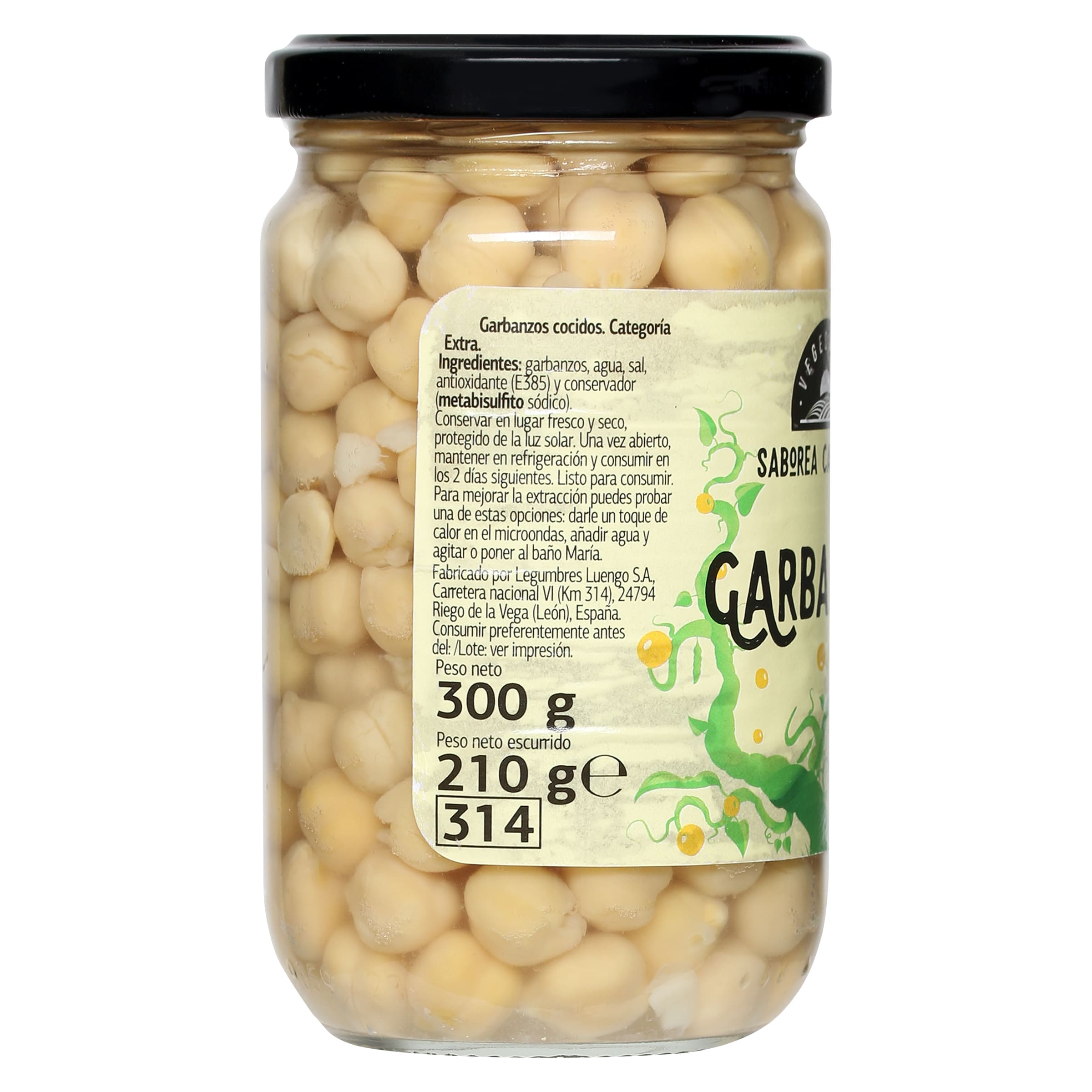 Garbanzos cocidos Dia Vegecampo 210 g