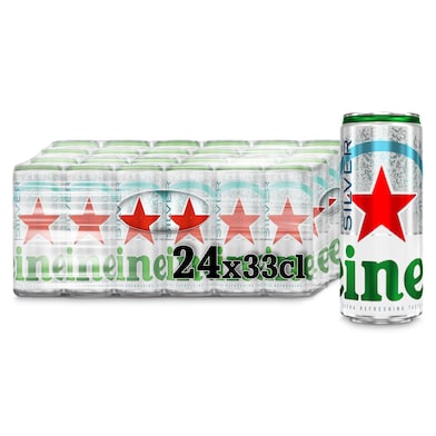 Cerveza silver Heineken pack 24 x 33 cl-0