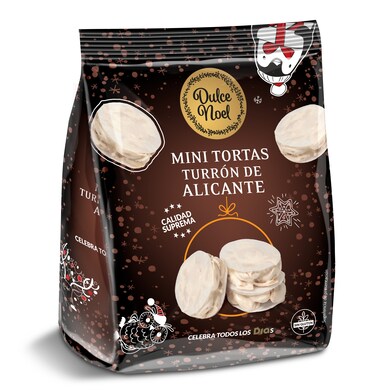 Mini tortas turrón de alicante Dulce Noel Dia bolsa 120 g-0