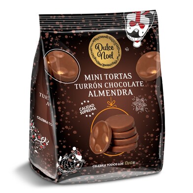 Mini tortas de chocolate con almendras Dulce Noel Dia bolsa 120 g-0 Mini tortas de chocolate con almendras Dulce Noel Dia bolsa 120 g-0