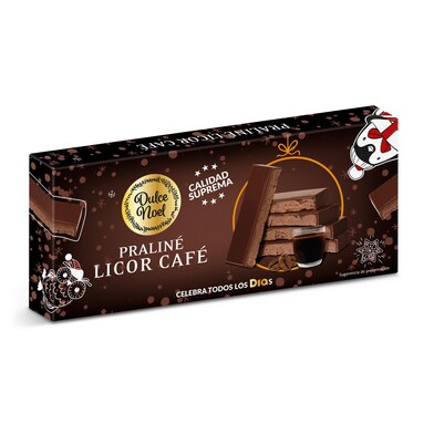 Turrón de praliné de licor café Dulce Noel caja 150 g-0 Turrón de praliné de licor café Dulce Noel caja 150 g-0