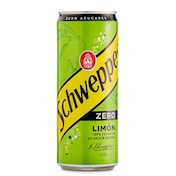 Refresco de limón zero Schweppes lata 33 cl