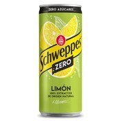 Refresco de limón zero Schweppes lata 33 cl