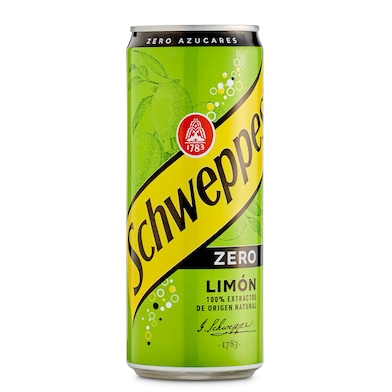 Refresco de limón zero Schweppes lata 33 cl-0