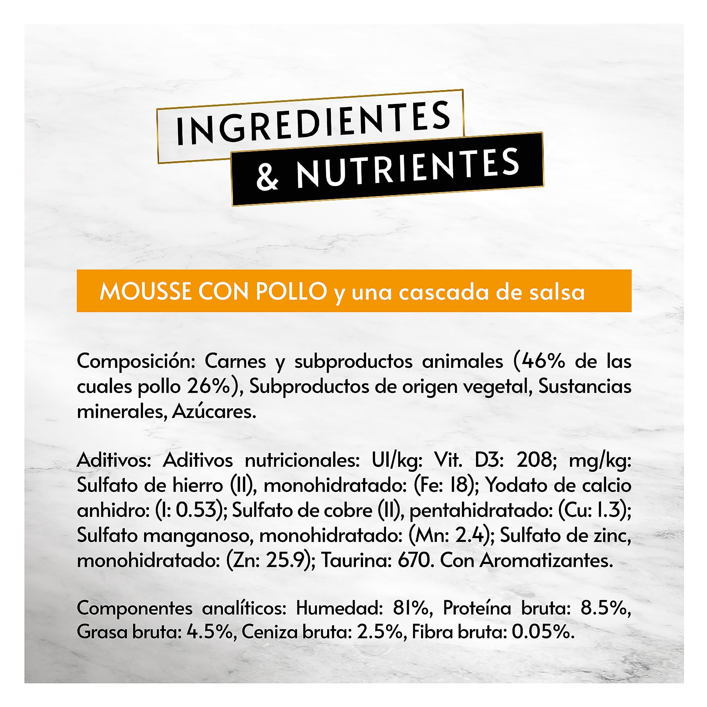 Mousse para gatos de pollo Gourmet 4 x 57 g