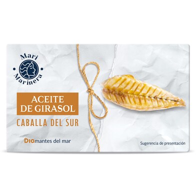 Filetes de caballa del sur en aceite de girasol Mari Marinera lata 85 g-1 Filetes de caballa del sur en aceite de girasol Mari Marinera lata 85 g-1