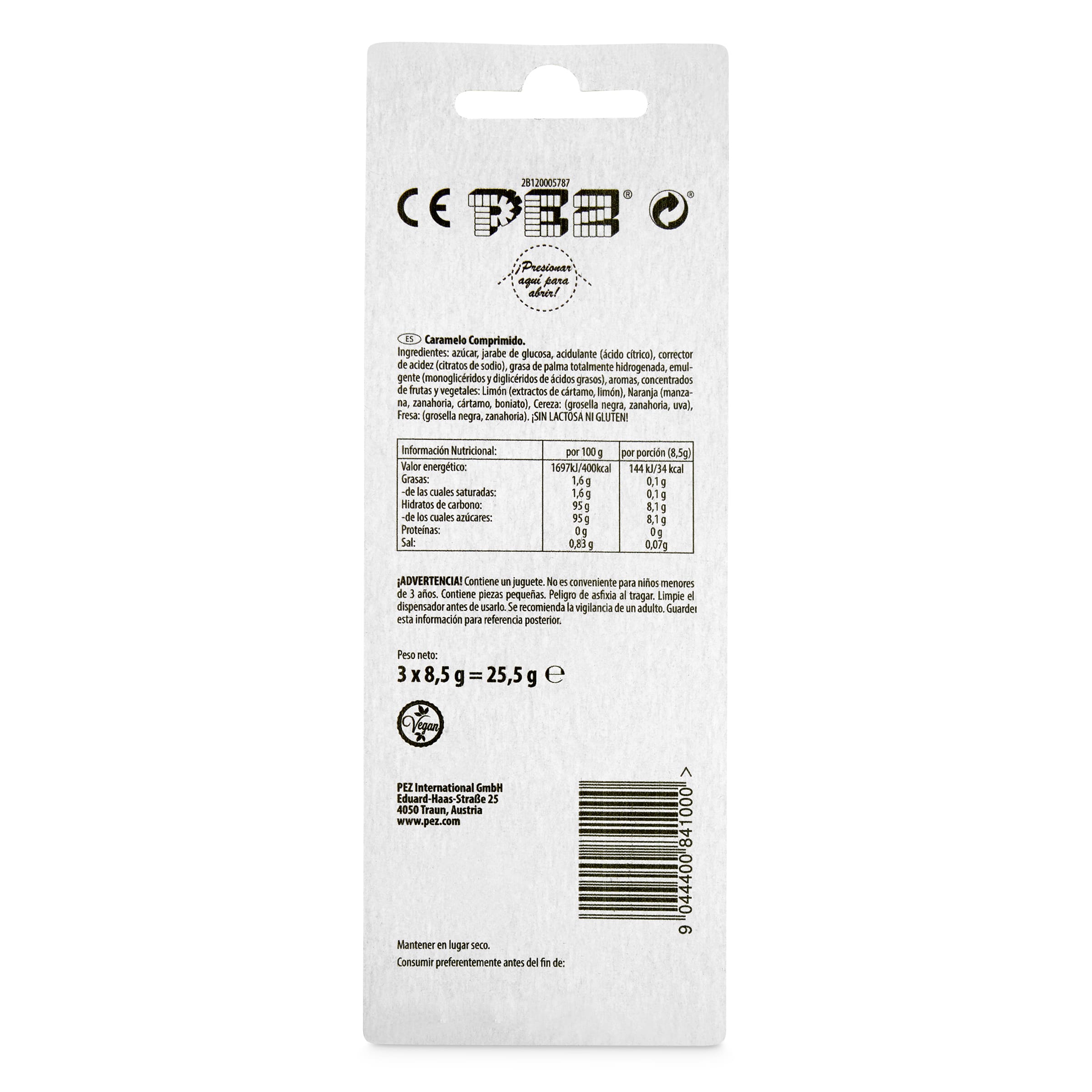 Caramelo comprimido Pez 26 g (diferentes modelos)