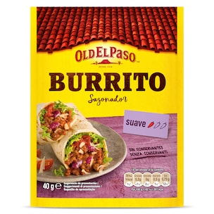 sazonador para burritos suave 40 g