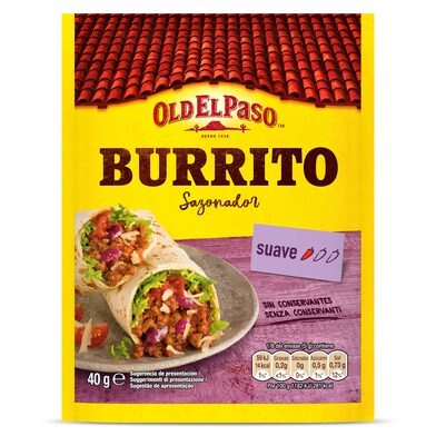 Sazonador para burritos suave Old El Paso sobre 40 g-0 Sazonador para burritos suave Old El Paso sobre 40 g-0