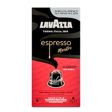 Café en cápsulas espresso clásico Lavazza caja 10 unidades-0