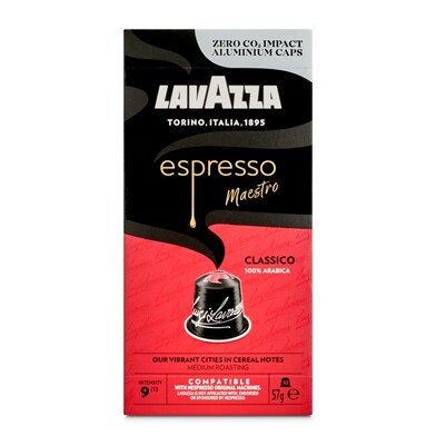 Café en cápsulas espresso clásico Lavazza caja 10 unidades-0 Café en cápsulas espresso clásico Lavazza caja 10 unidades-0