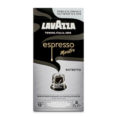 Café en cápsulas espresso ristretto Lavazza caja 10 unidades-0