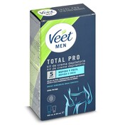 Crema depilatoria áreas sensibles + bálsamo post-depilación Veet Men caja 150 ml