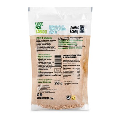 Semillas de sésamo tostado Ecocesta bolsa 250 g-1 Semillas de sésamo tostado Ecocesta bolsa 250 g-1