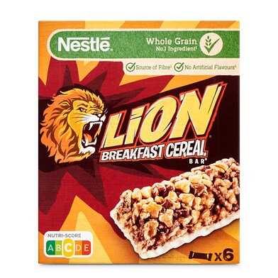 Barritas de cereales para el desayuno Nestlé Lion caja 150 g-0 Barritas de cereales para el desayuno Nestlé Lion caja 150 g-0