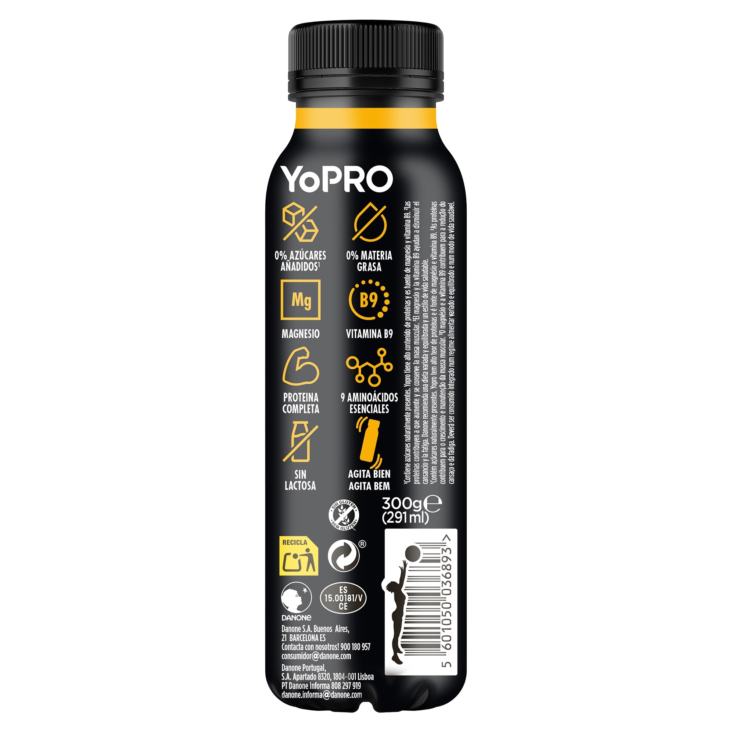 Bebida con proteínas sabor mango Yopro 300 g
