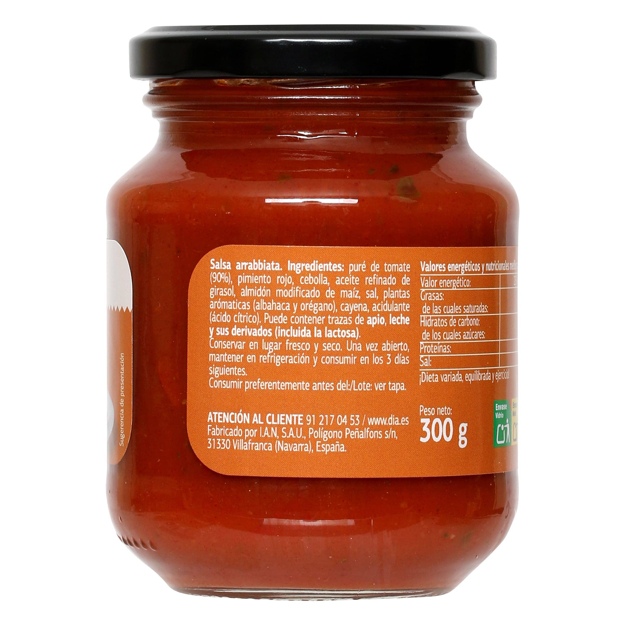 Salsa arrabbiata Dia Salseo 300 g