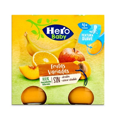 Puré de frutas variadas Hero frasco 470 g-0 Puré de frutas variadas Hero frasco 470 g-0