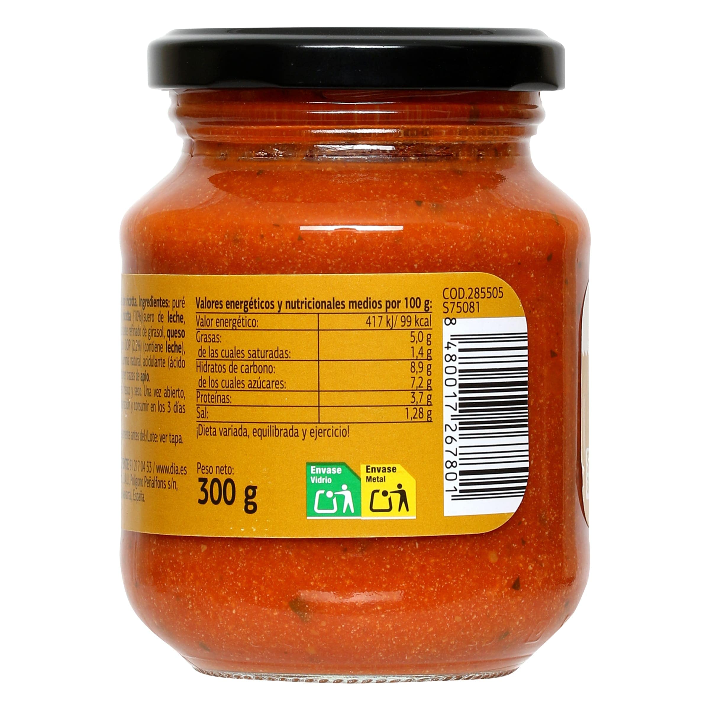 Salsa ricotta Dia Salseo 300 g