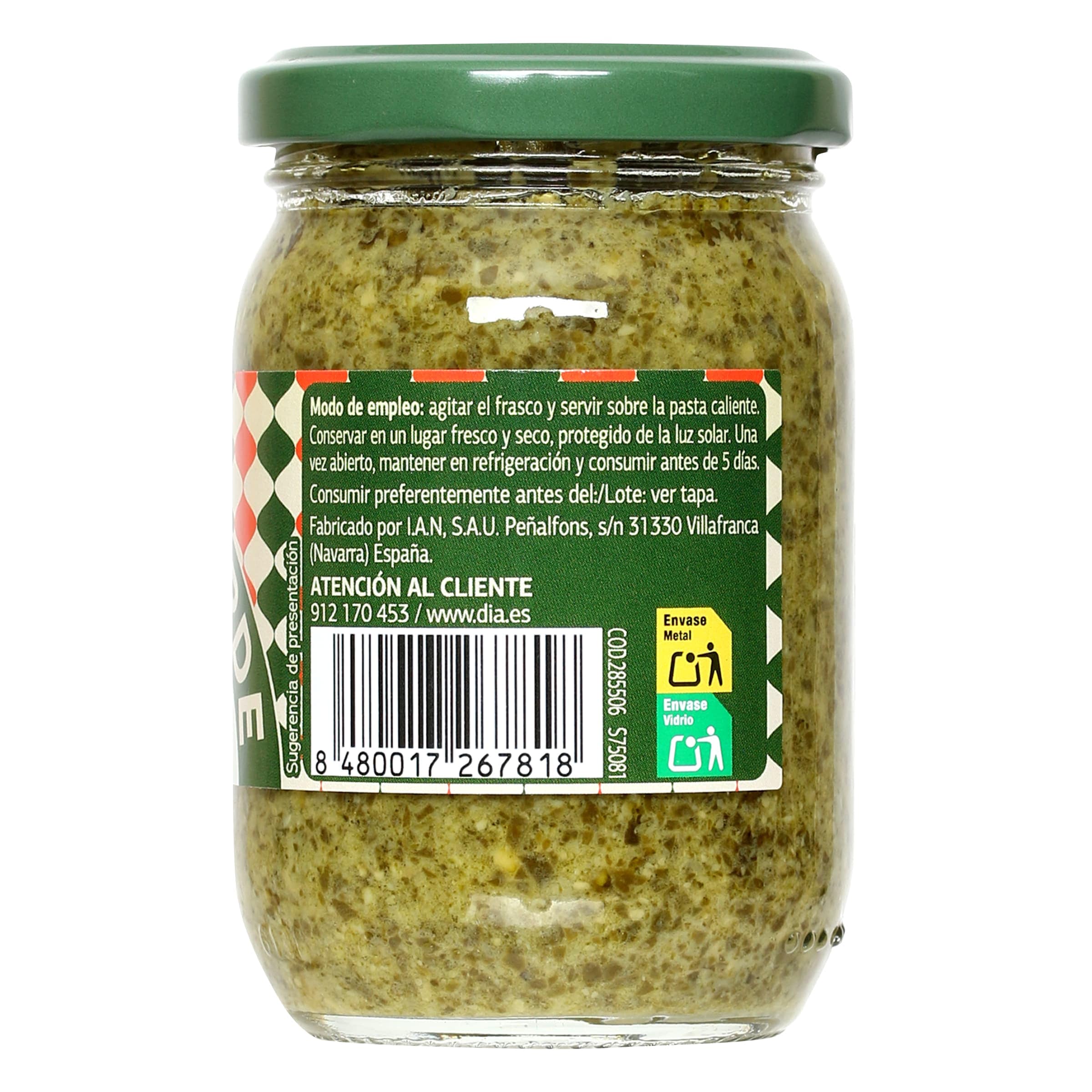 Pesto verde Dia Salseo 185 g