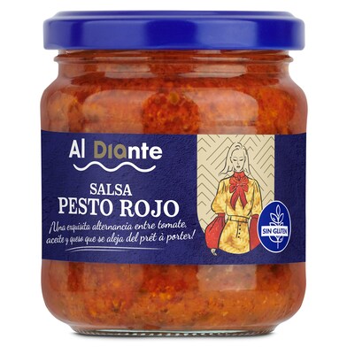 Salsa pesto rojo Al Diante Dia frasco 185 g-0